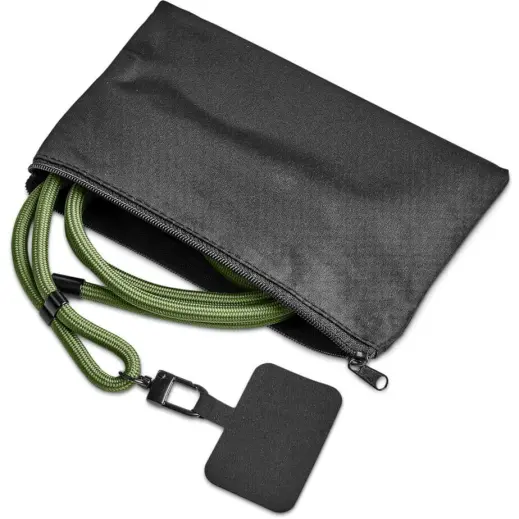 Altitude Resort Crossbody Phone Strap in Pouch - Military Set